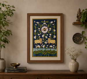Painted Pichwai Painting on Cloth – Traditional Wall Art